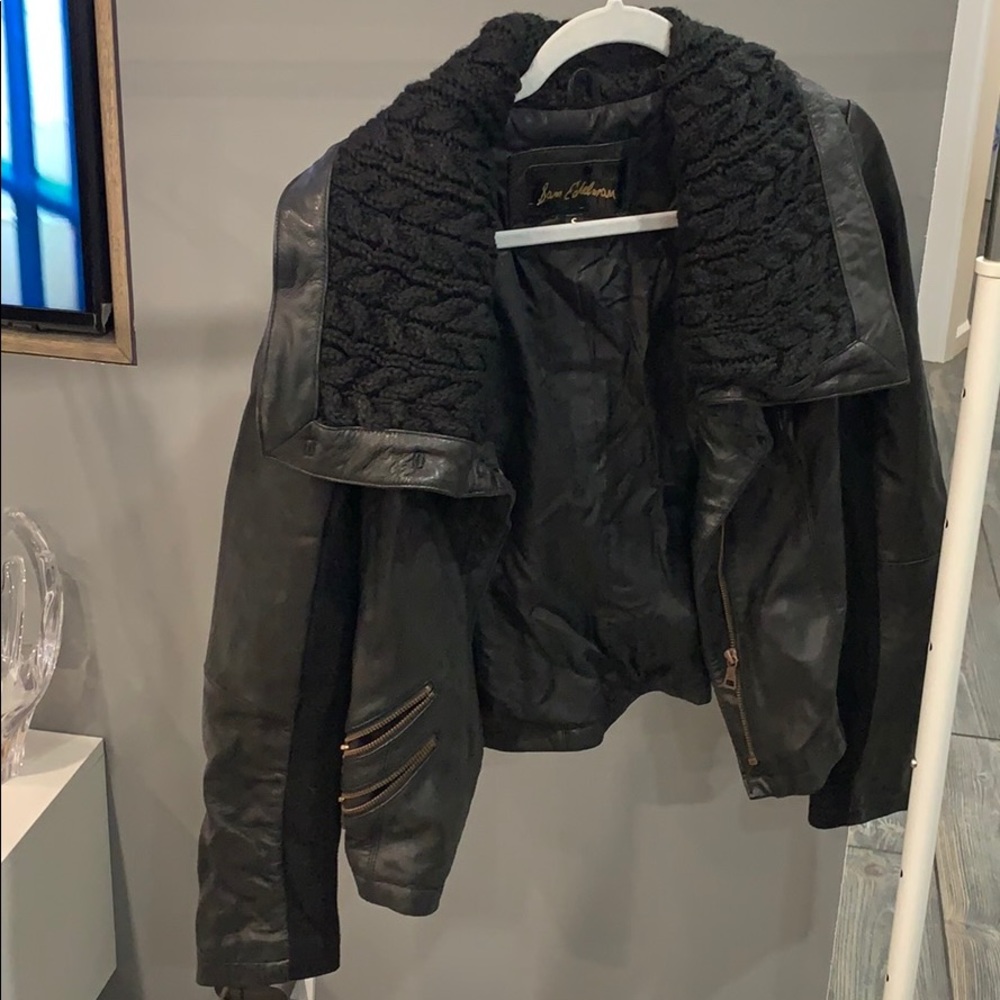 Black leather Sam Edelman jacket